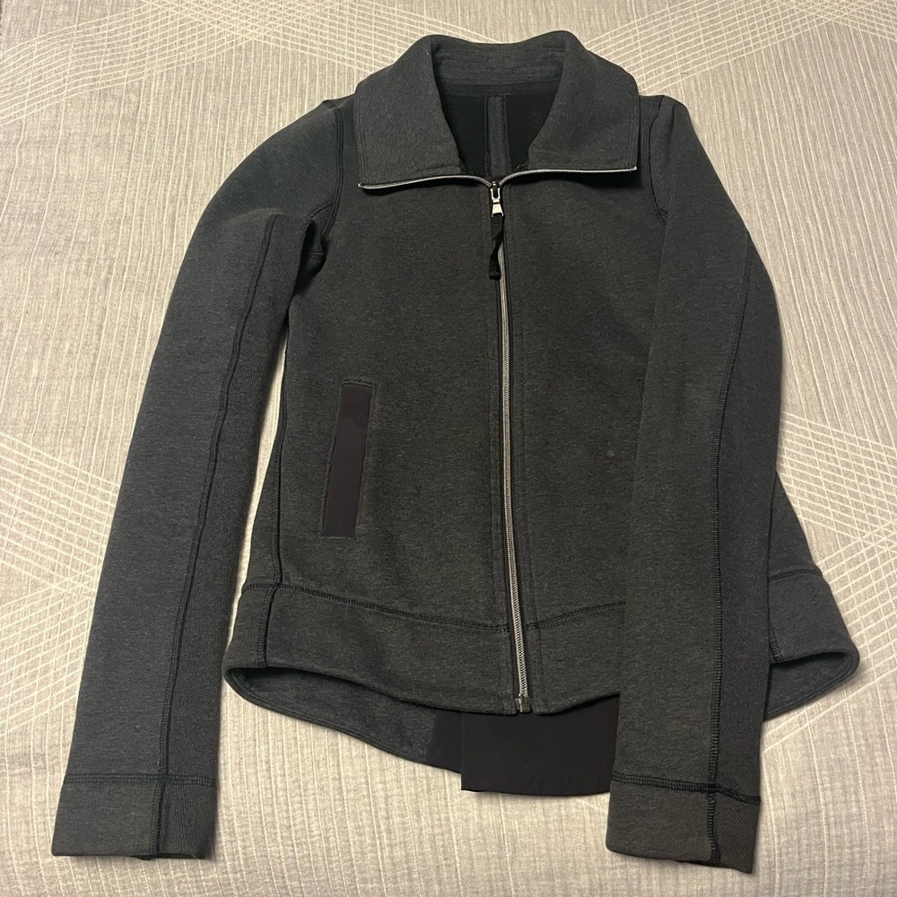 Lululemon Athletica Dark Gray Zip Up Jacket